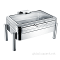 Round Roll Top Chafing Dish Stainless Steel Full Size Induction Chafing Dish Supplier